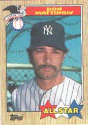 1987 Topps Baseball Cards      606A    Don Mattingly AS NoTM